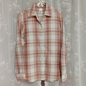 Liz&Co. - Long Sleeve Button Down Plaid Shirt